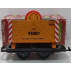 LGB 4044 G Sulzbach Rosenberg Short Wagon w/3 Shell Barrels EX/Box - Model Train Junction: Quality Parts and Art Supplies