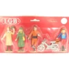 LGB 5048 G Townspeople With Motorcycle Figures (Set of 4) - Model Train Junction: Quality Parts and Art Supplies