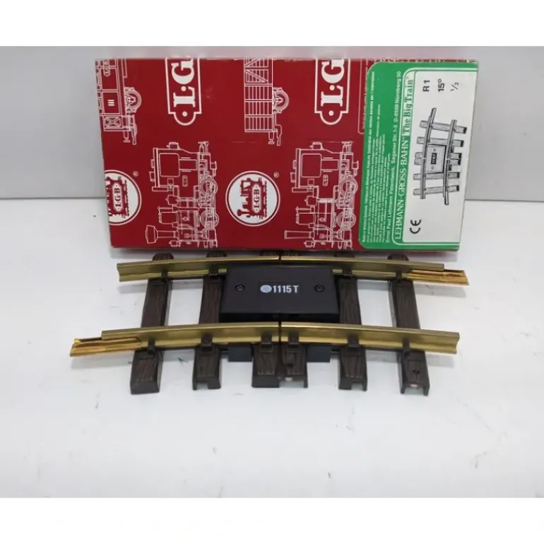 LGB 1115T R1 15-Degree Double Insulated Curved Track - Model Train Junction: Quality Parts and Art Supplies