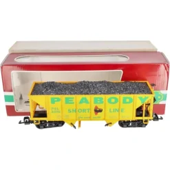 LGB 4076-X01 G Scale Peabody 2-Bay Hopper Car with Coal Load LN/Box - Model Train Junction: Quality Parts and Art Supplies