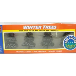 Life Like 1901 All Scales Winter Pine Trees 3" (Box of 4) - Model Train Junction: Quality Parts and Art Supplies