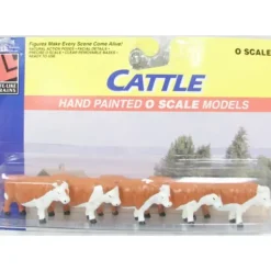 Life Like 1150 Hand Painted O Scale Cattle (Set of 5) - Model Train Junction: Quality Parts and Art Supplies