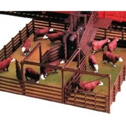 Life Like 1378 HO Modular Stock Pen Plastic Kit - Model Train Junction: Quality Parts and Art Supplies