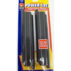 Life Like 21302 HO Power-Loc 9" Straight Track (Pack of 4) - Model Train Junction: Quality Parts and Art Supplies