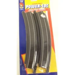 Life Like 433-21303 HO Power-Lock 18" Radius Curved Track (Pack of 4) - Model Train Junction: Quality Parts and Art Supplies