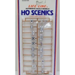 Life Like 1125 HO Railroad Signs - Model Train Junction: Quality Parts and Art Supplies