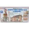 Life Like 1338 HO Shanty W/ Water Tank & Windmill Western Homestead Kit - Model Train Junction: Quality Parts and Art Supplies