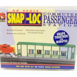Life Like 1381 HO Snap-Loc Passenger Station Kit - Model Train Junction: Quality Parts and Art Supplies