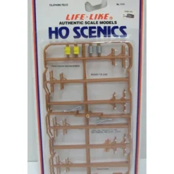 Life Like 1113 HO Telephone Poles (Set of 12) - Model Train Junction: Quality Parts and Art Supplies
