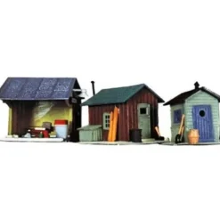 Life Like 1348 HO Trackside Shanties Building Kit (Set of 3) - Model Train Junction: Quality Parts and Art Supplies