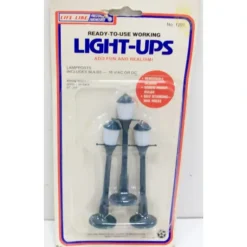 Life Like 1201 O Light-Up Street Lights Lampposts (Pack of 3) - Model Train Junction: Quality Parts and Art Supplies