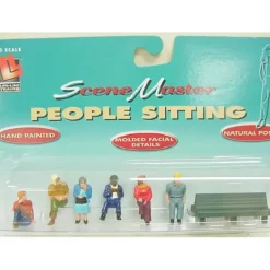 Life Like 1857 O People Sitting With Bench Figures (Set of 7) - Model Train Junction: Quality Parts and Art Supplies
