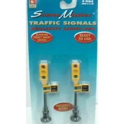 Life Like 1848 O Scale Light-Up Traffic Light Signals (Pack of 2) - Model Train Junction: Quality Parts and Art Supplies