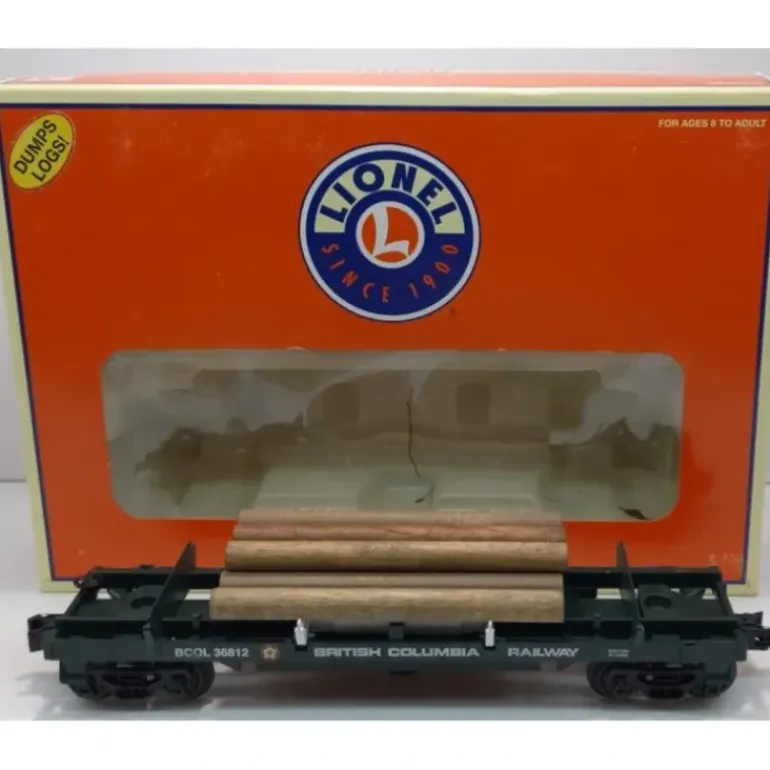 Lionel 6-36812 BC Operating Log Dump Car - Model Train Junction: Quality Parts and Art Supplies