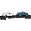 Lionel 6-22302 C&O Flat Car w/ 2 Pickup Trucks - Model Train Junction: Quality Parts and Art Supplies