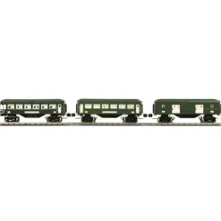 Lionel 11-80008 Green 3-Passenger Car 2600 Series Set - Model Train Junction: Quality Parts and Art Supplies