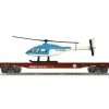 Lionel 6-22511 K-line O BNSF Flatcar with Helicopter - Model Train Junction: Quality Parts and Art Supplies