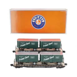 Lionel 6-21899 Lackawanna PS-4 Flatcars with Piggyback Trailers (Set of 2) - Model Train Junction: Quality Parts and Art Supplies