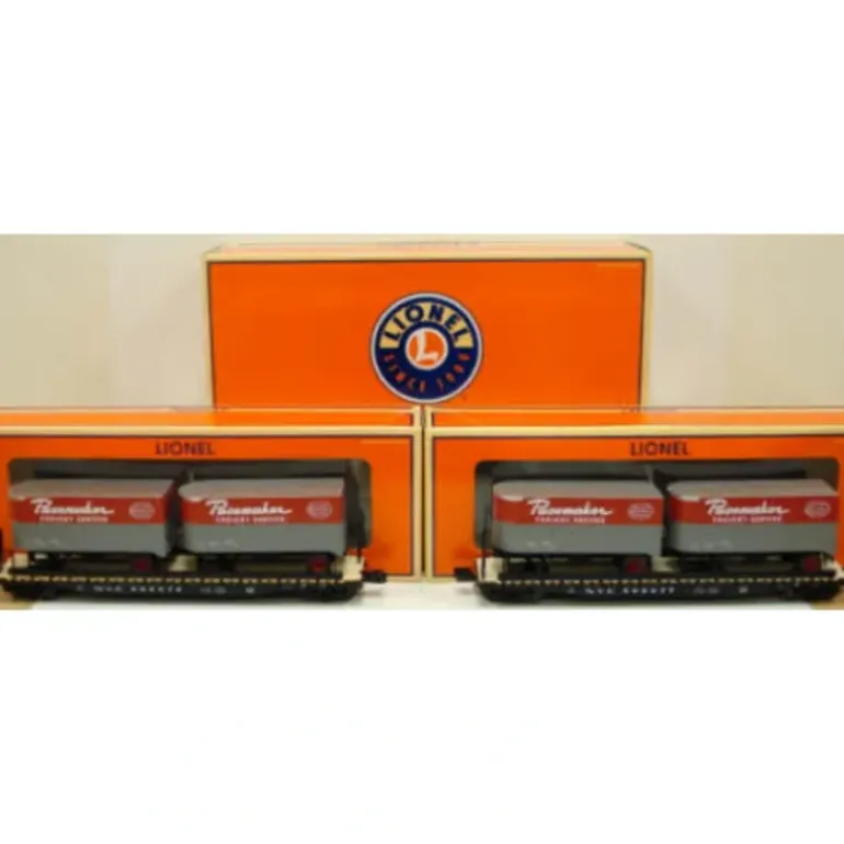 Lionel 6-21898 New York Central PS-4 Flatcars with 2 Piggyback Trailers - Model Train Junction: Quality Parts and Art Supplies