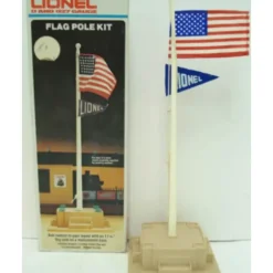 Lionel 6-2320 O And O27 Flag Pole Kit LN/Box - Model Train Junction: Quality Parts and Art Supplies