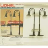 Lionel 6-2171 O And O27 7" Tall Goose Neck Street Lamps (Box of 2) - Model Train Junction: Quality Parts and Art Supplies