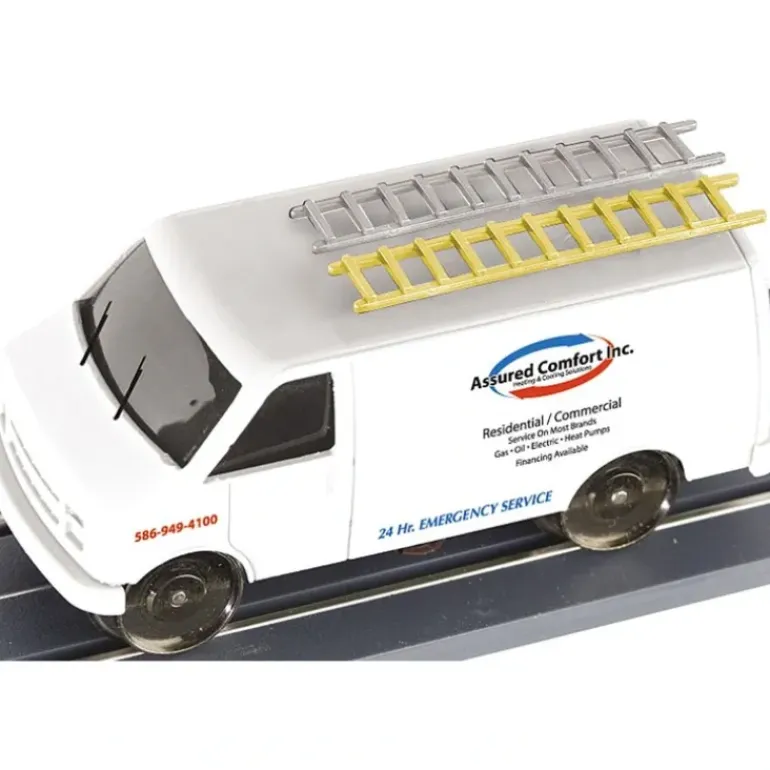 Lionel 6-21679 O Assured Comfort HVAC Van - Model Train Junction: Quality Parts and Art Supplies