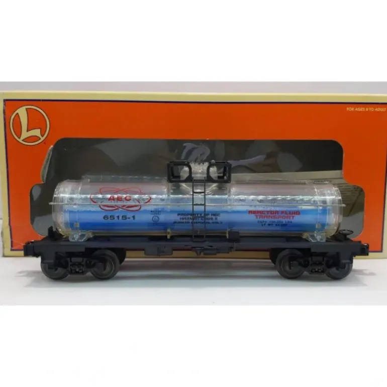 Lionel 6-16153 O Gauge AEC Reactor Fluid Tank Car (Blue) LN/Box - Model Train Junction: Quality Parts and Art Supplies