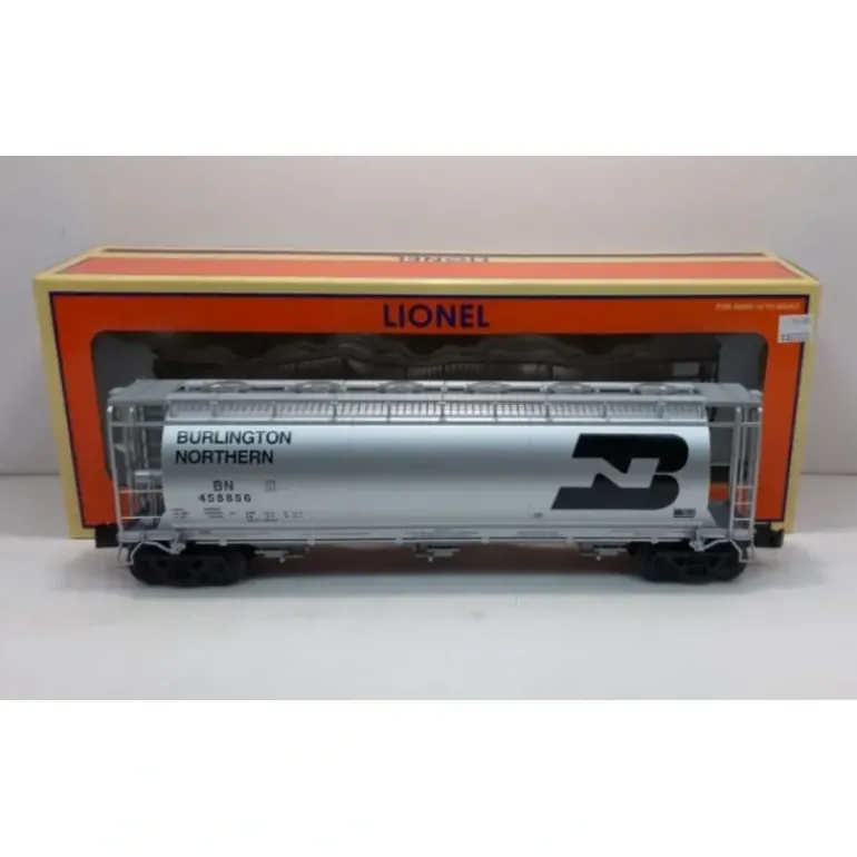 Lionel 6-27440 O Gauge Burlington Northern Cylindrical Hopper #458856 - Model Train Junction: Quality Parts and Art Supplies