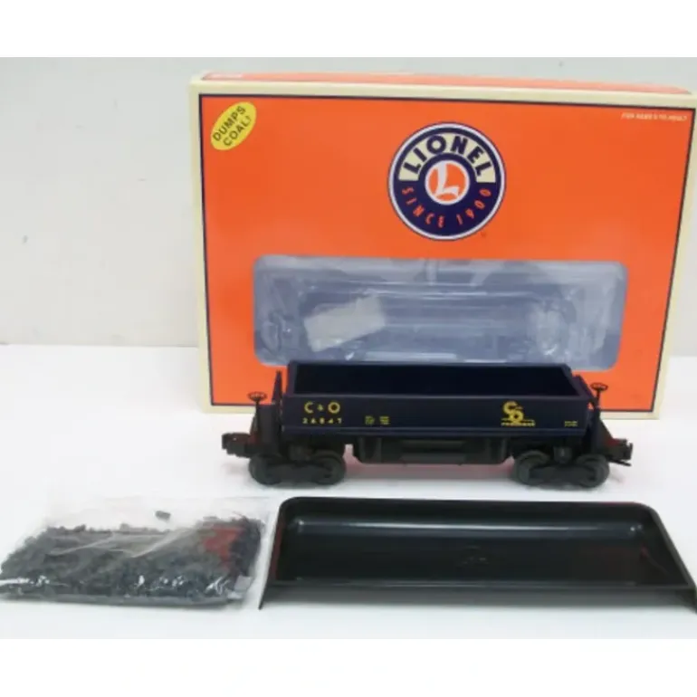 Lionel 6-26847 O Gauge C&O Operating Coal Dump Car - Model Train Junction: Quality Parts and Art Supplies