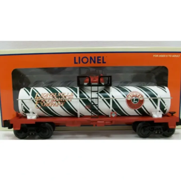 Lionel 6-36108 O Gauge Candy Cane Single Dome Tank Car - Model Train Junction: Quality Parts and Art Supplies