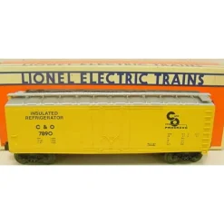 Lionel 6-17303 O Gauge Chesapeake and Ohio Reefer Car LN/Box - Model Train Junction: Quality Parts and Art Supplies