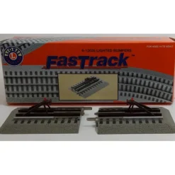 Lionel 6-12035 O Gauge FasTrack Lighted Bumpers (Pack of 2) - Model Train Junction: Quality Parts and Art Supplies