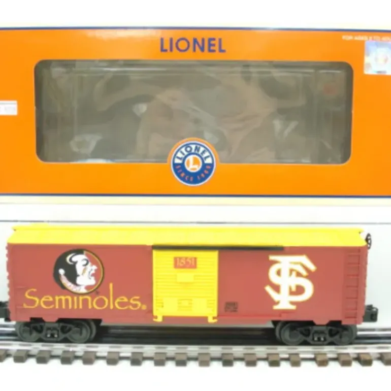 Lionel 6-39281 O Gauge Florida State Collegiate Boxcar - Model Train Junction: Quality Parts and Art Supplies