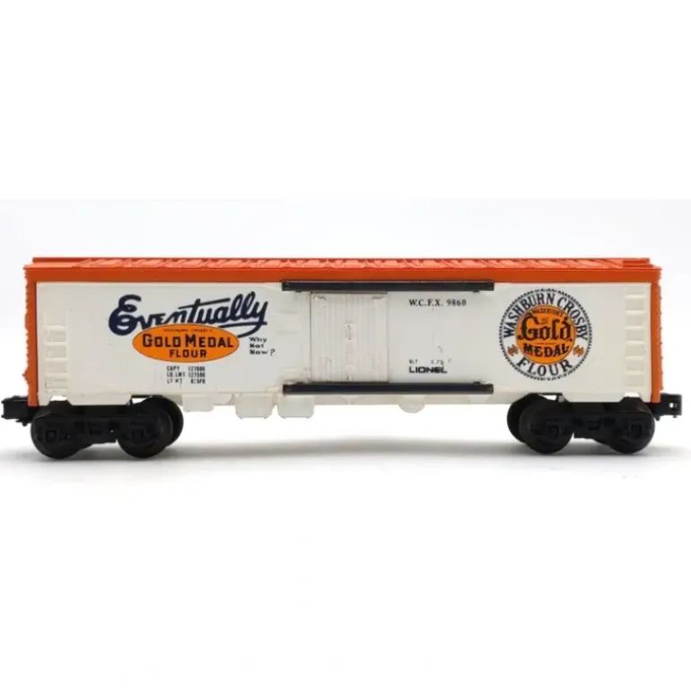 Lionel 6-9860 O Gauge Gold Medal Flour Billboard Reefer Car VG - Model Train Junction: Quality Parts and Art Supplies