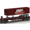 Lionel 6-26665 O Gauge Hersheys Special Dark Flatcar w/Trailer - Model Train Junction: Quality Parts and Art Supplies