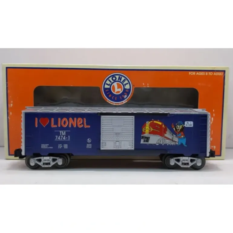 Lionel 6-36236 O Gauge I Love Lionel Boxcar #7474-1 LN/Box - Model Train Junction: Quality Parts and Art Supplies