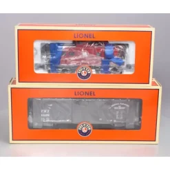Lionel 6-27289 O Gauge Jersey Central Caboose and Double Sheath Boxcar 2-Pack - Model Train Junction: Quality Parts and Art Supplies