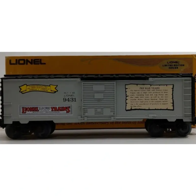 Lionel 6-9431 O Gauge Joshua Lionel Cowen The Prewar Years Boxcar EX/Box - Model Train Junction: Quality Parts and Art Supplies