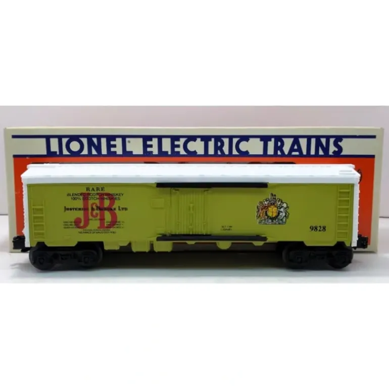 Lionel 6-9828 O Gauge Justerini and Brooks Scotch Billboard Reefer Car LN/Box - Model Train Junction: Quality Parts and Art Supplies
