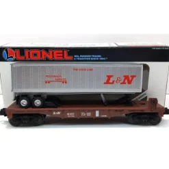 Lionel 6-16357 O Gauge Louisville and Nashville Flatcar w/Trailer EX/Box - Model Train Junction: Quality Parts and Art Supplies