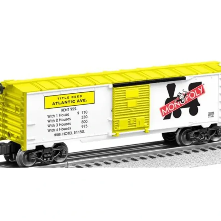 Lionel 6-39344 O Gauge Monopoly O-27 Illinois/Atlantic/Tennesse 3-Boxcar Set - Model Train Junction: Quality Parts and Art Supplies
