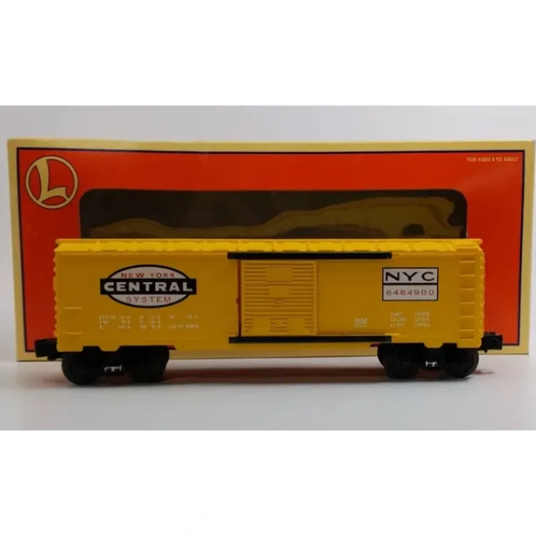 Lionel 6-29283 O Gauge New York Central Yellow Boxcar #6464-900 LN/Box - Model Train Junction: Quality Parts and Art Supplies
