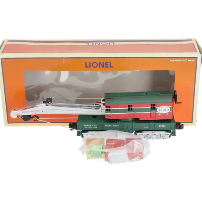 Lionel 6-29303 O Gauge North Pole Central Crane Car - Model Train Junction: Quality Parts and Art Supplies