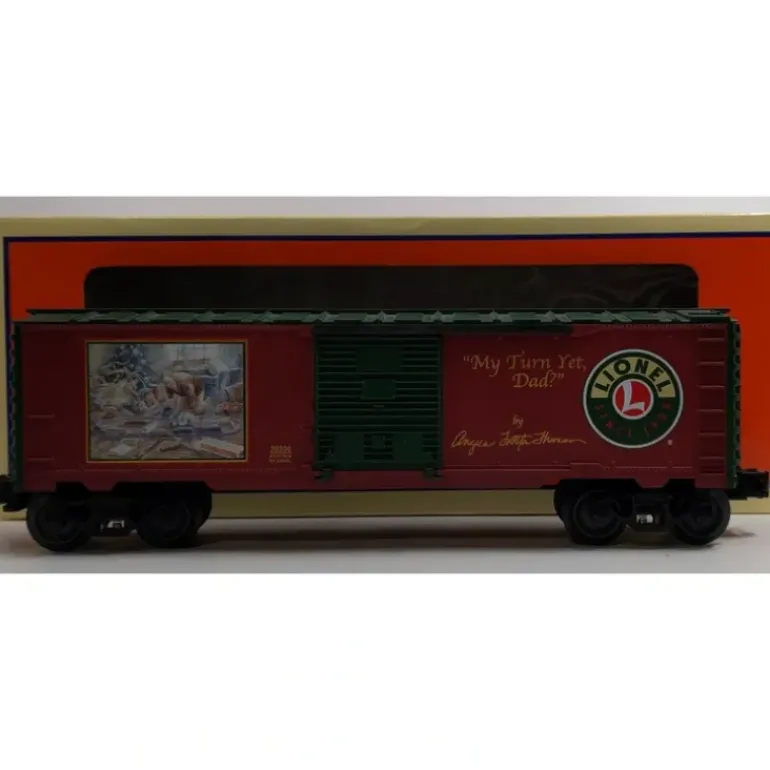 Lionel 6-39336 O Gauge "My Turn Yet Dad" 2010 Angela Thomas Boxcar - Model Train Junction: Quality Parts and Art Supplies