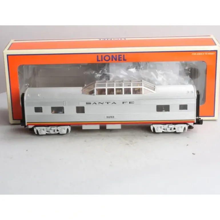 Lionel 6-35129 O Gauge Santa Fe El Capitan Vista Dome Car #3153 - Model Train Junction: Quality Parts and Art Supplies