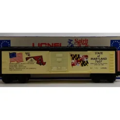 Lionel 6-7607 O Gauge State of Maryland Boxcar #7607 LN/Box - Model Train Junction: Quality Parts and Art Supplies