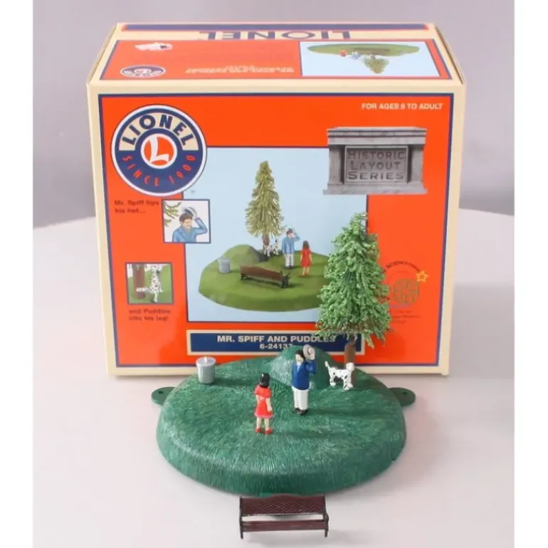 Lionel 6-24137 O Mr. Spiff & Puddles Operating Accessory Animated Scene - Model Train Junction: Quality Parts and Art Supplies