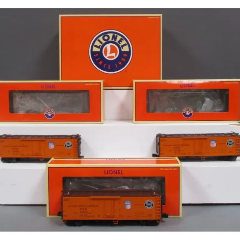 Lionel 6-27372 O Pacific Fruit Express Steel-Sided Refrigerator Car (Pack of 3) - Model Train Junction: Quality Parts and Art Supplies