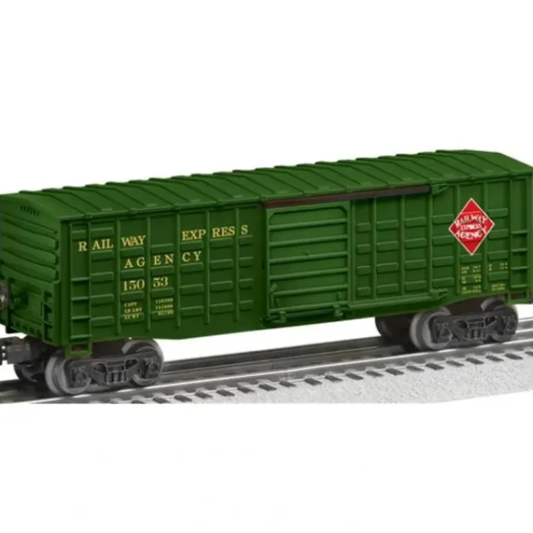 Lionel 6-15053 O REA Waffle-Sided Boxcar - Model Train Junction: Quality Parts and Art Supplies