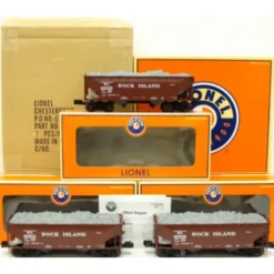 Lionel 6-11882 O Rock Island Offset Hopper Cars (Set of 3) - Model Train Junction: Quality Parts and Art Supplies